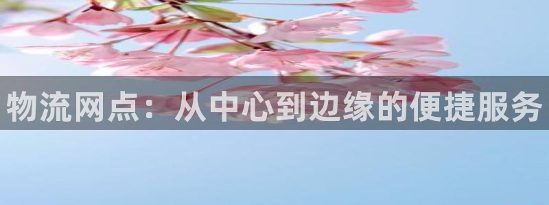 超凡国际下载二维码：物流网点：从中心